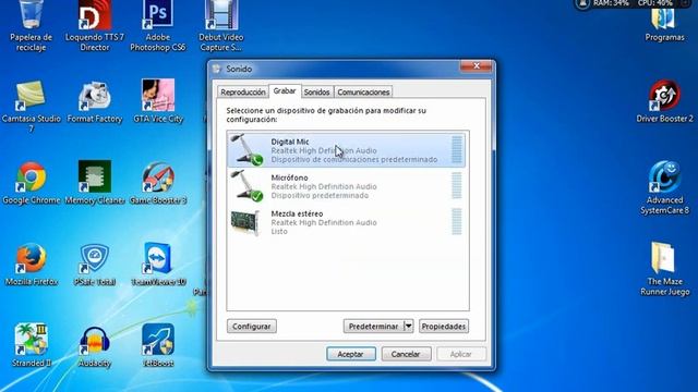 🔈 Cómo MEJORAR el Audio de mi Micrófono 🎙 [Windows 7] смотреть онлайн