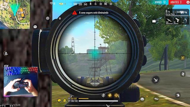 MELHOR QUE EMULADOR?! HANDCAM PRO PLAYER COM O MELHOR CONTROLE PRA JOGAR FREE FIRE - FLYDIGI APEX 2 смотреть онлайн