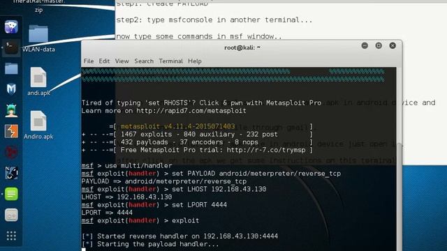 How to hack Android phone using Metasploit смотреть онлайн