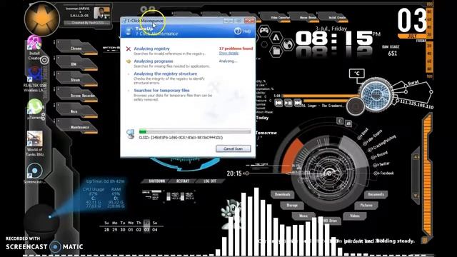 Rainmeter (W/ Audio Visualization)