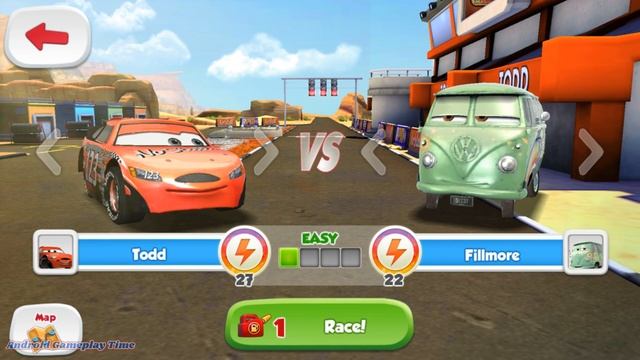 Cars Fast As Lightning - Chick Vs Luigi Guido And Sheriff - Android Gameplay 3 смотреть онлайн