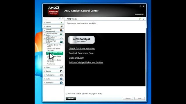 PC Monitor Underscan Solution AMD смотреть онлайн