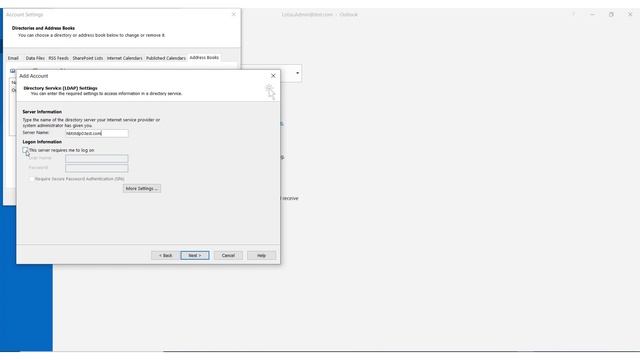 HCL Notes - Configure LDAP Directory for Outlook Client смотреть онлайн