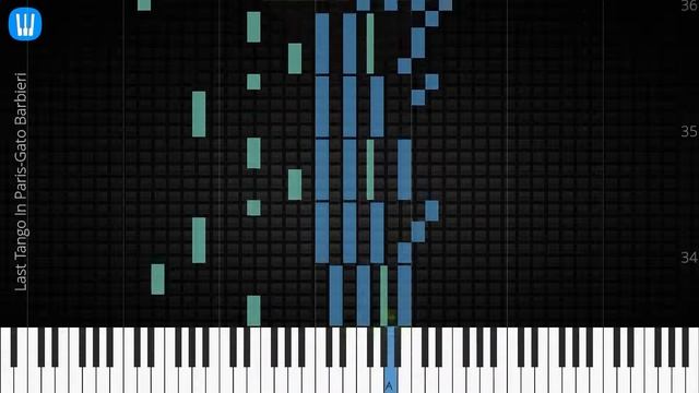 🎹 Last Tango In Paris, Gato Barbieri, Synthesia Piano Tutorial смотреть онлайн