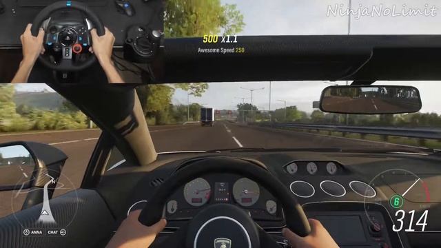 Lamborghini Gallardo LP570-4 Spyder Performante - Logitech G29 Forza Horizon 4 NinjaNoLimit смотреть онлайн