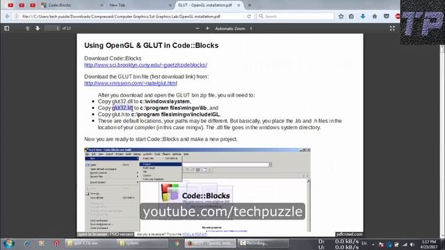 Computer Graphics Opengl instalation part 1 bangla tutorial смотреть онлайн