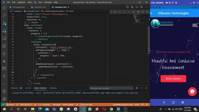 Convert a website to an app using flutter - Flutter WebView (PART 2). смотреть онлайн
