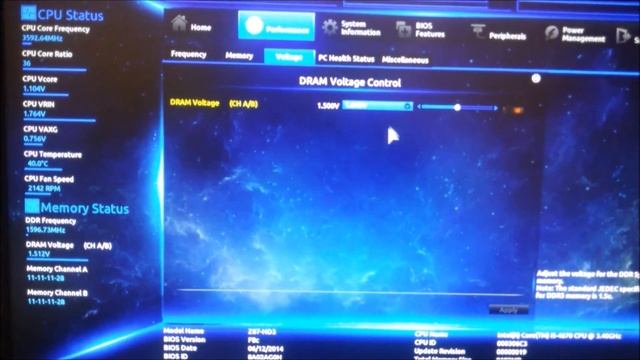 Разгон ОЗУ Samsung 1600Mhz 11-11-11-28 до 2400Mhz 11-13-13-31 V1.640 смотреть онлайн