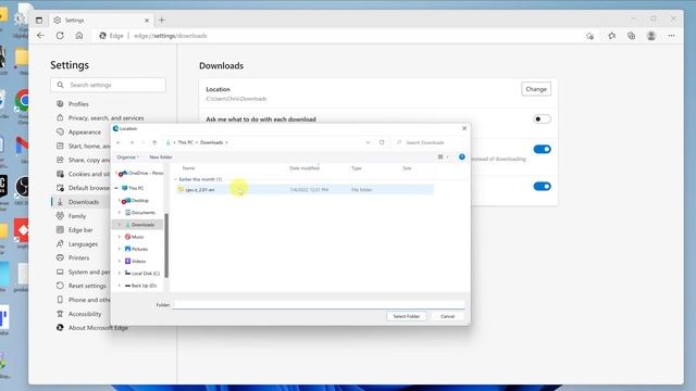 How To Change Default Downloads Folder In Microsoft Edge смотреть онлайн