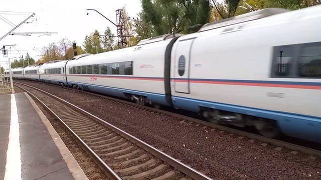 Высокоскоростной Электропоезд Сапсан эвс2-03 Колпино смотреть онлайн