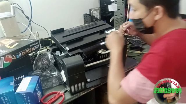 Epson l3150 Blinking two red light FIXED 100% смотреть онлайн