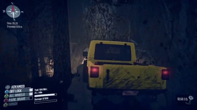 Jeep Wrangler Melintasi Jalur Exstream Offroad Kalimantan di Malam Hari - Mudrunner смотреть онлайн
