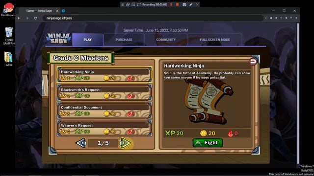 CARA MAIN NINJA SAGE DI BROWSER PC DAN LAPTOP | NINJA SAGA ALA ALA смотреть онлайн