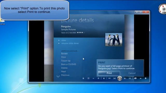 HOW TO CROP EDIT AND PRINT PHOTOS IN WINDOWS MEDIA CENTER IN WINDOWS 7 смотреть онлайн