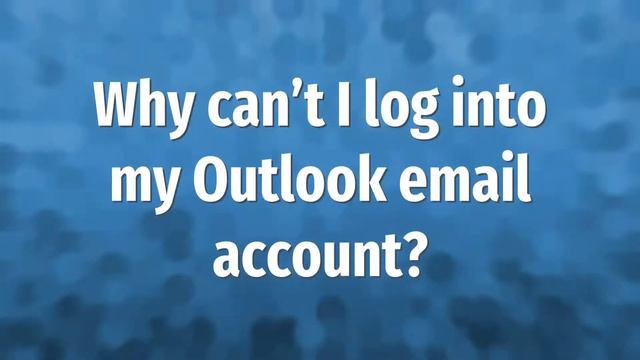Why is my outlook password not working? смотреть онлайн