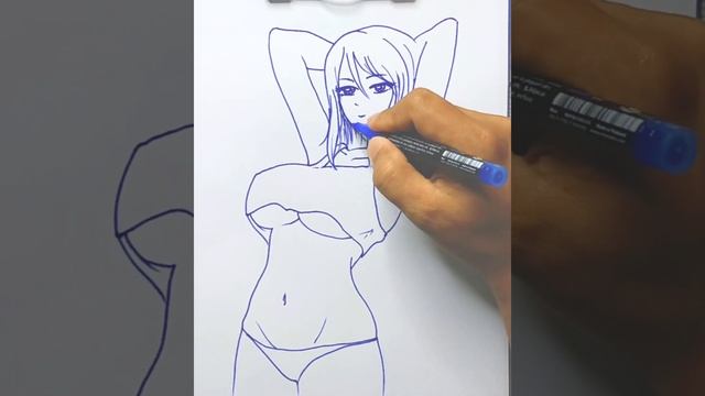 Easy Drawing 😍 How to Draw a Girl Whose Dress Has a Heart смотреть онлайн