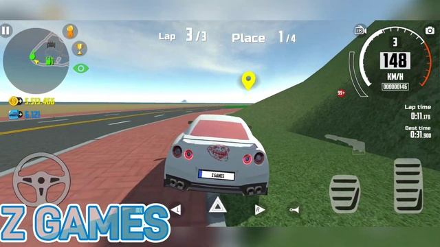 Car Simulator 2 New Update - Bugatti 🆚 Nissan GT-R | Android Gameplay смотреть онлайн