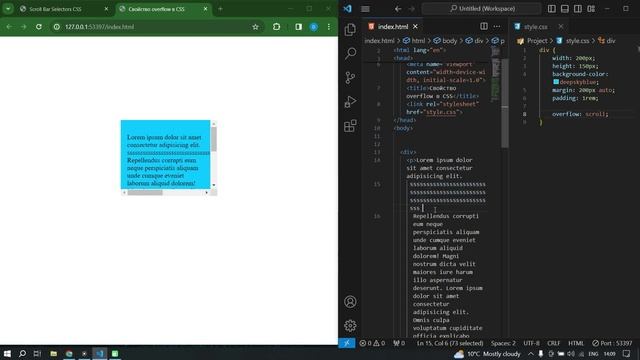 Свойство overflow в CSS || Overflow property in CSS || CSS Full course || Полный курс CSS смотреть онлайн