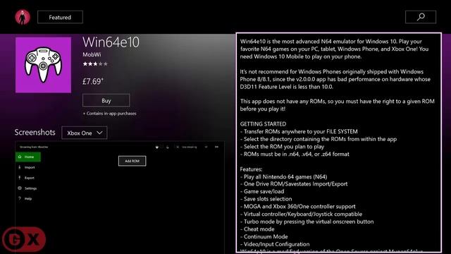 N64 Emulator On Xbox One! смотреть онлайн