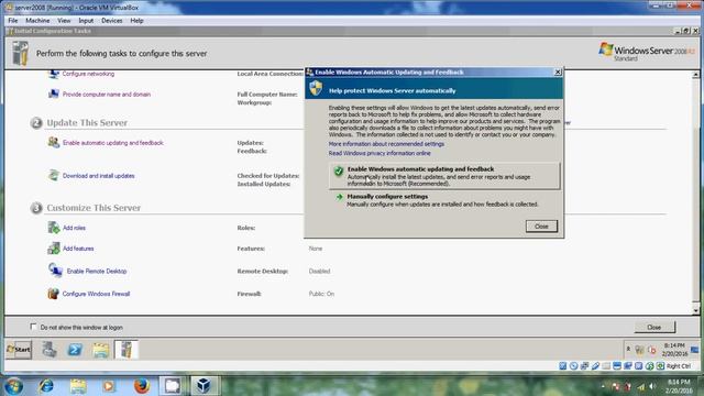 Server 2008 R2 - Initial configuration in Windows server 2008R2 installed on virtual box смотреть онлайн
