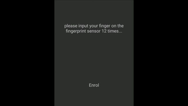 Enrol finger on finger print sensor using KERNEL VERSION SETTING смотреть онлайн