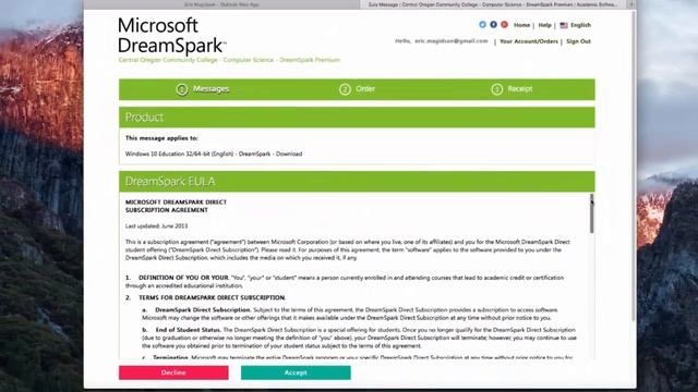 Downloading Windows 10 from a college Dreamspark account using a Mac смотреть онлайн