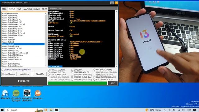 Cara Unlock Micloud Redmi 9 Miui 13 dan bypass Frp Google Redmi 9 Dengan Tool Gratis смотреть онлайн
