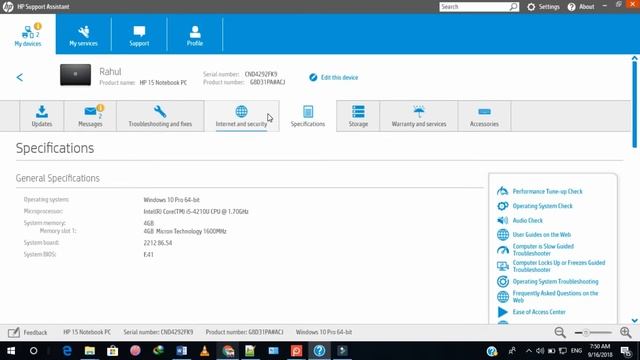 How to use hp support assistant (Hindi) смотреть онлайн