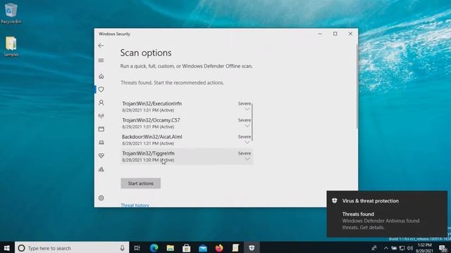 Windows Defender (Windows Security) Test & Review 2021 - Antivirus Security Review - High Level Tes смотреть онлайн