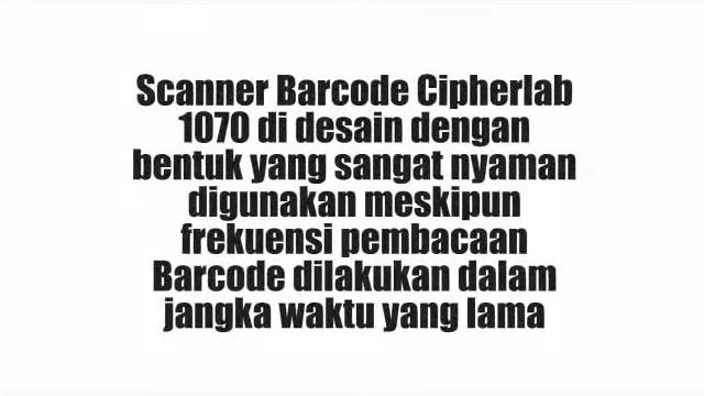 Scanner Barcode Cipherlab CPL1070 смотреть онлайн