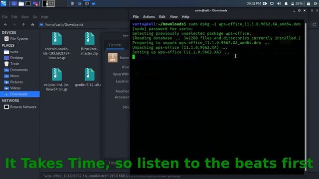 How to install WPS office in kali linux 2020.3 | free office suite смотреть онлайн