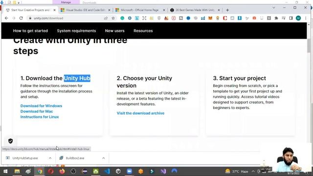 Unity 3D Part 01: Visual Studio & Unity Installation and Setup | Unity Hub vs Unity Installer смотреть онлайн