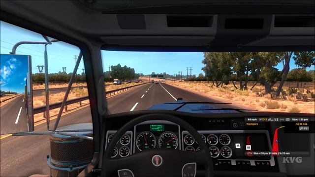 Kenworth W900 Studio Sleeper - American Truck Simulator - Test Drive Gameplay (PC HD) [1080p60FPS] смотреть онлайн