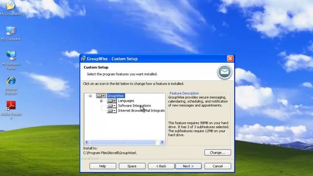 GroupWise 2012 - Windows XP Client Install samba Share.mp4 смотреть онлайн