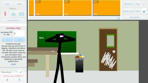 Enderman vs baldi 1 stick nodes animation