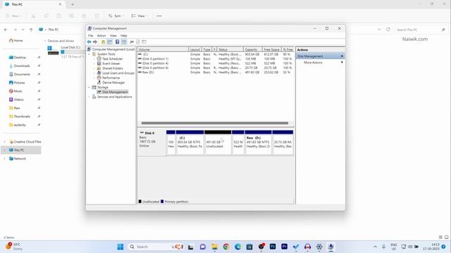 Create a new Disk partition in Windows 11 || How to Create New Drive in Windows 10 смотреть онлайн