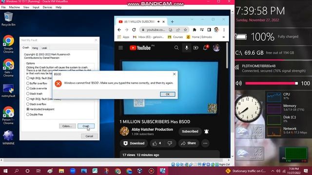 @ChayaPhakSaengjanMainChannel has BSOD VM (Windows 10 1511) смотреть онлайн