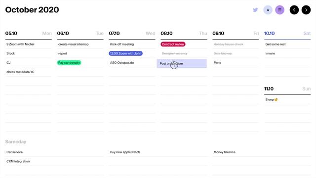 Tweek Calendar — To Do list and Weekly Task Planner App смотреть онлайн