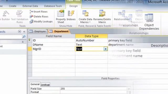 Introduction to Microsoft Office Access 2010 - Windows 7 Edition - Chapter 2 смотреть онлайн