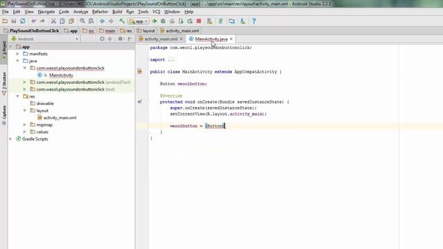 Android Studio Tutorial for Beginners In HINDI Part 33 - Play Sound Click On Button смотреть онлайн