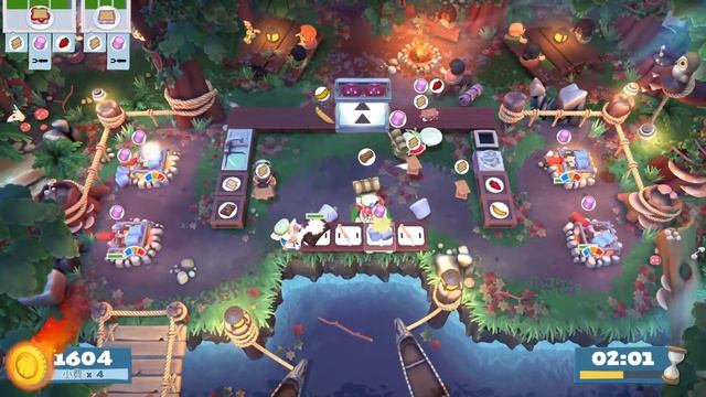 ♡ 3772 ￤ 4P / Overcooked! 2 Campfire Cook Off 2-3 🍓🍌🍫