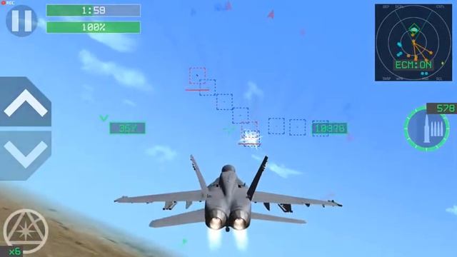 〓Strike Fighters Modern Combat〓 USN F/A-18C Hornet (destroy enemy aircraft) смотреть онлайн