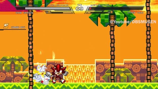 Dark Shadow ( Sonic)  JUS By RebornShadow - MUGEN JUS CHAR