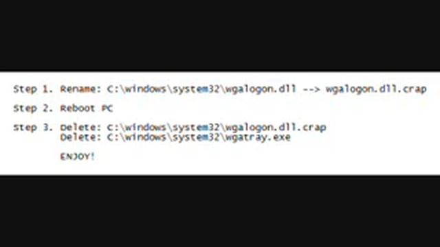 3-step WGATray.exe (Windows Genuine Advantage Notifications) removal смотреть онлайн