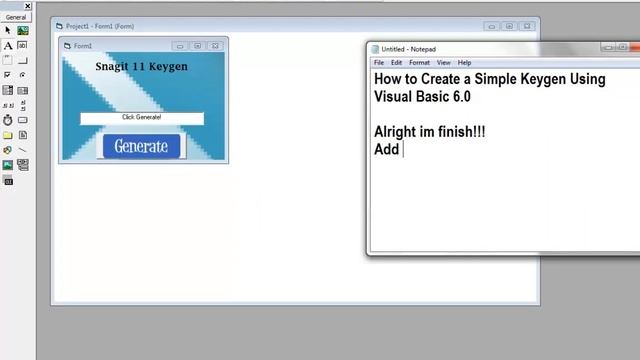 How to Create a Simple Keygen using Visual Basic 6.0 смотреть онлайн