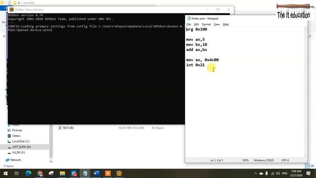 NASM Installation Windows 10 | Run Assembly Program | ADD two numbers | How to Install NASM Cs401 смотреть онлайн