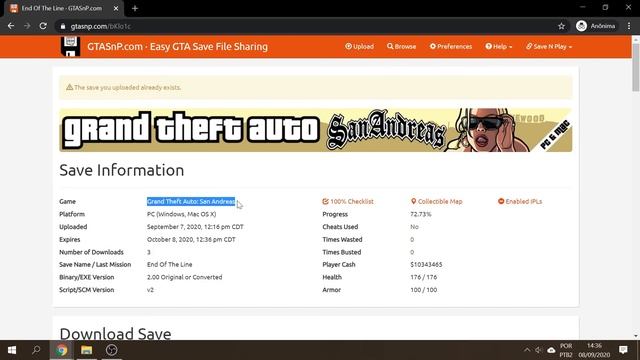 Como CONVERTER SAVES GTA San Andreas ??? 🔄 смотреть онлайн