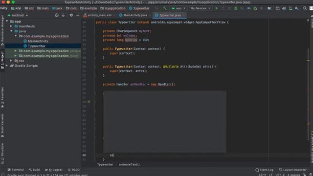 Creating Text Typewriter Effect on Android App Using Android Studio смотреть онлайн