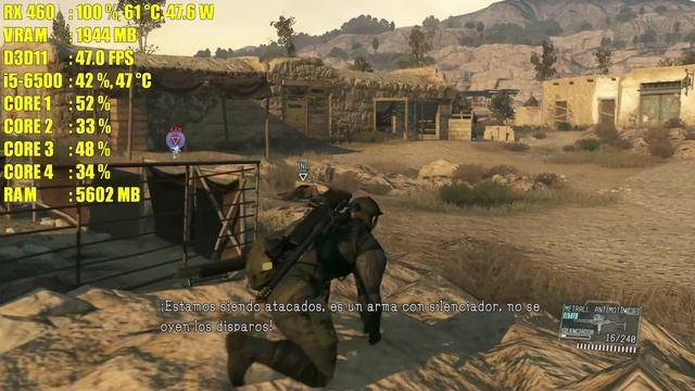 Metal Gear Solid V: The Phantom Pain - AMD RADEON RX 460[2GB][GAMEPLAY] смотреть онлайн