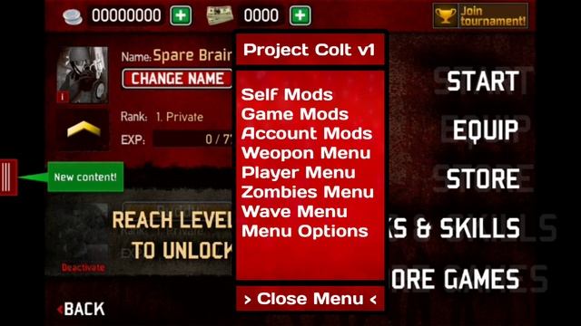 SAS ZOMBIE ASSAULT 3 - PROJECT COLT V1 MOD MENU смотреть онлайн
